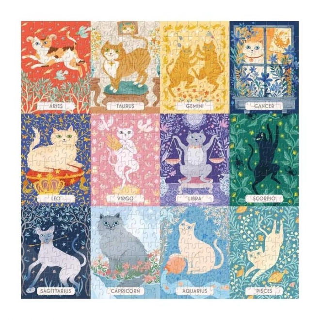 Puzzle Katzenkreiszeichen 500 Teile von Galison