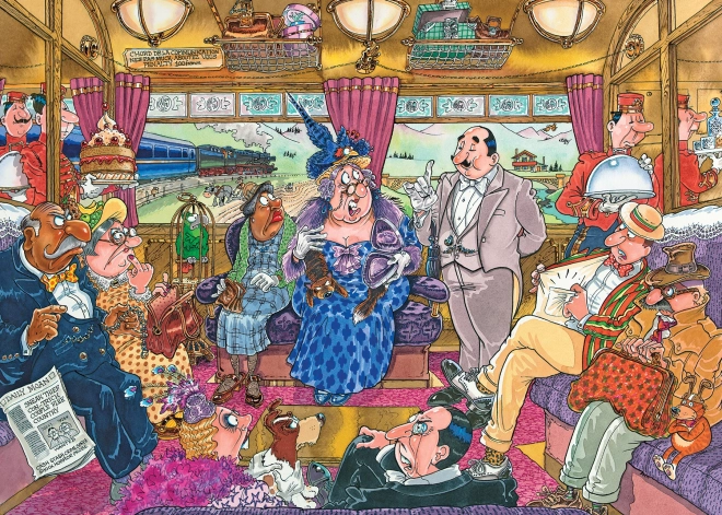 Jumbo Puzzle Wasgij Mystery 9: Großer Zugraub 1000 Teile