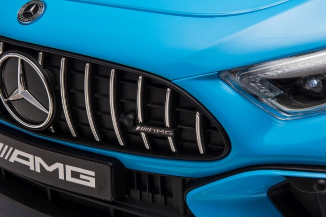 Elektrisches Auto Mercedes AMG SL63 blau lackiert