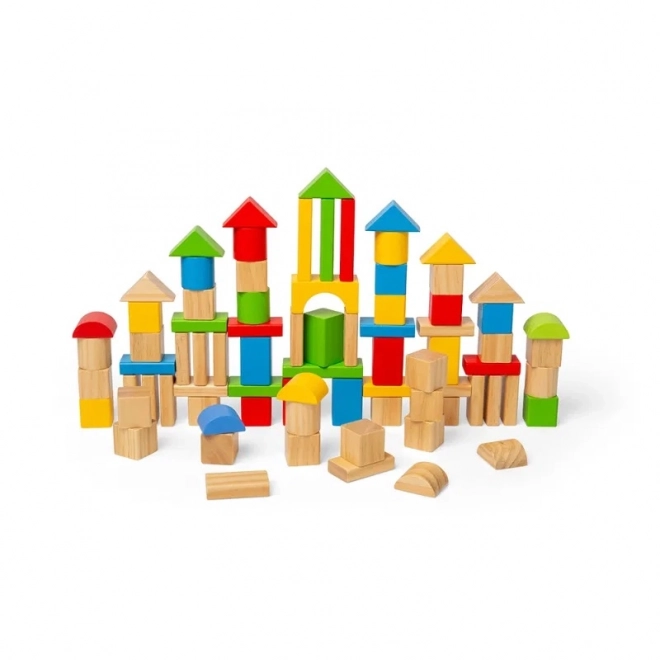 Bigjigs Toys Erste Holzbausteine und Steckspiel im Trommel