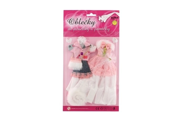 Puppenbekleidung mit Zubehör - 2 Stück