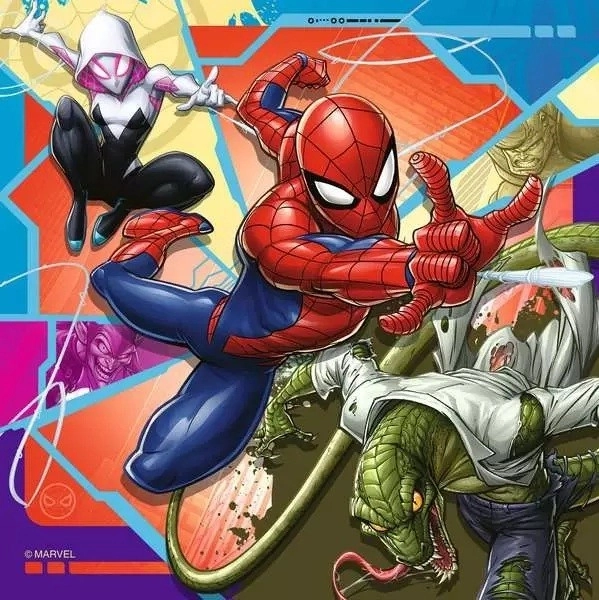 Spiderman Puzzle Set 3x49 Teile