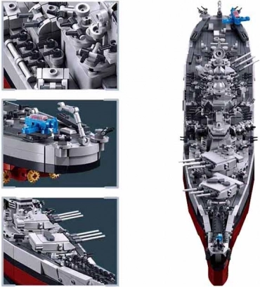Sluban Schlachtschiff USS Missouri 1:350 Bausatz