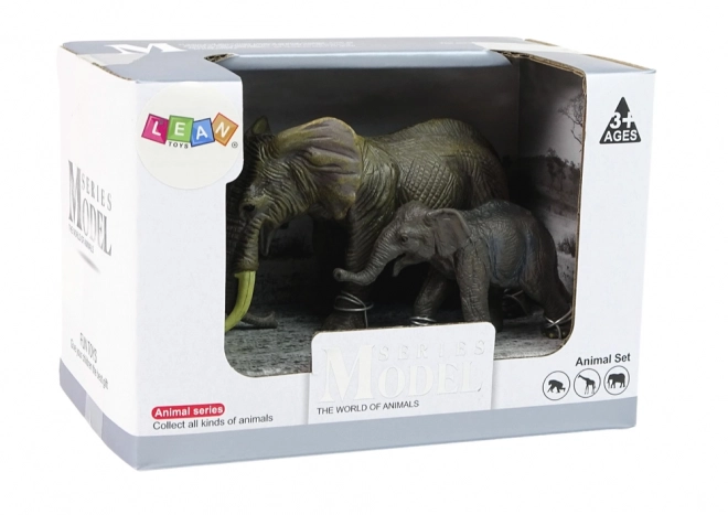 Set von 2 Elefantenfiguren - Elefant und Kalb