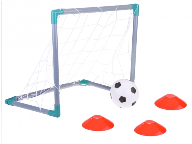 Fußballtor-Set für Kinder mit Ball und Kegel