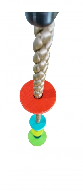 Kletterseil mit Plastiktrittflächen