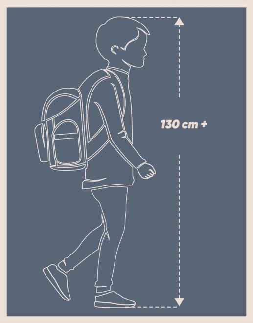 Baagl Skate Strukturen Schulset: Rucksack, Etui und Schuhbeutel