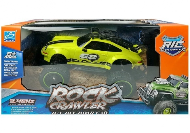Grünes RC-Amphibienauto mit einer Geschwindigkeit von 6,5 km/h