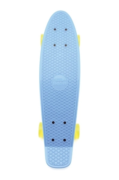 Pennyboard Skateboard 60cm Blau Gelb – Blau, gelbe Räder