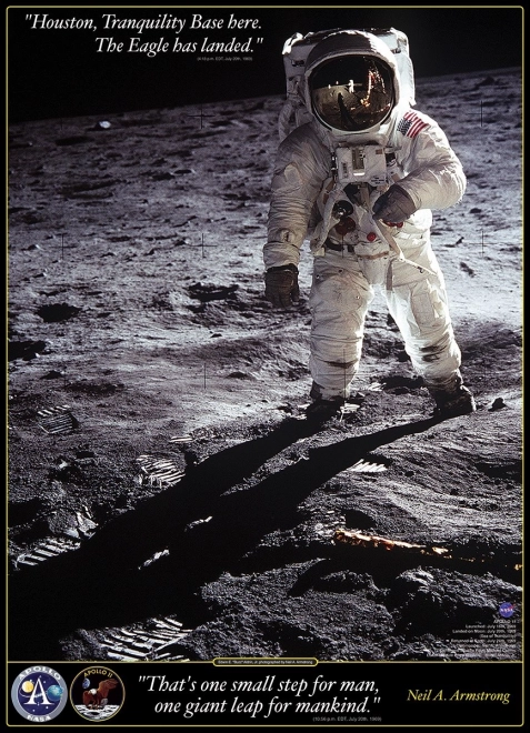 Puzzle Neil A. Armstrong: Erste Schritte auf dem Mond 1000 Teile