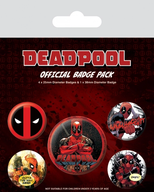 Deadpool Abzeichen-Set