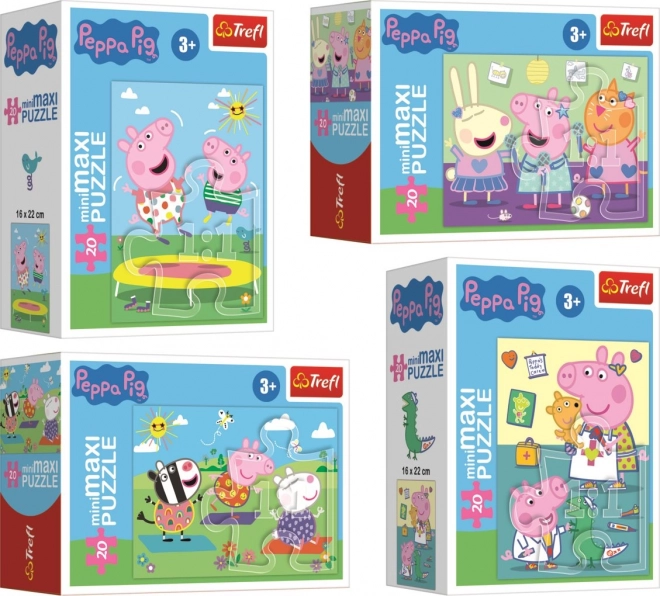 Minipuzzle Peppa Wutz mit 20 Teilen