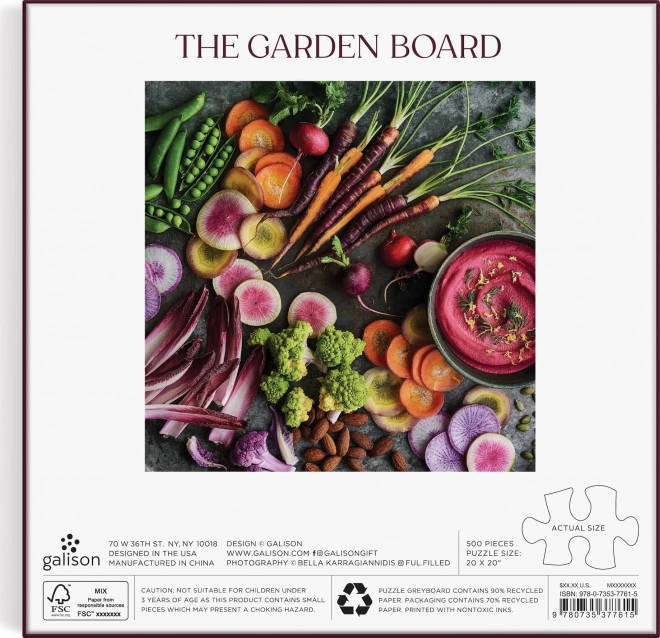 Galison Puzzle Der Garten 500 Teile