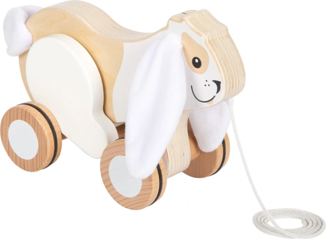 Holz-Ziehspielzeug Hase mit raschelnden Ohren von Small Foot