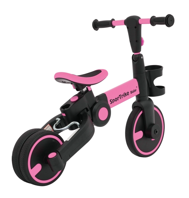 Dreirad Happy Bike 3-in-1 Sportrike Rosa – rosa