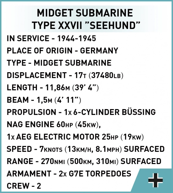 Klockenmodell U-Boot XXIIB Seehund
