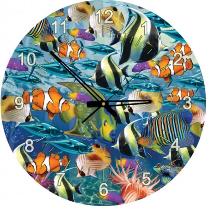 Puzzle Uhr Welt der Meeresfische 570 Teile