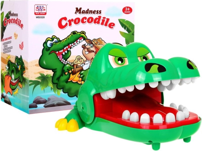 Arcade-Spiel „Krokodil beim Zahnarzt“ für Kinder ab 3 Jahren Interaktives Spielzeug + 3 Spielmodi Zahnschmerz Reflex Gedächtnis