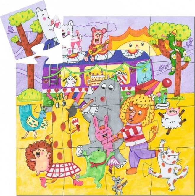 Djeco Regenbogen Bus Puzzle