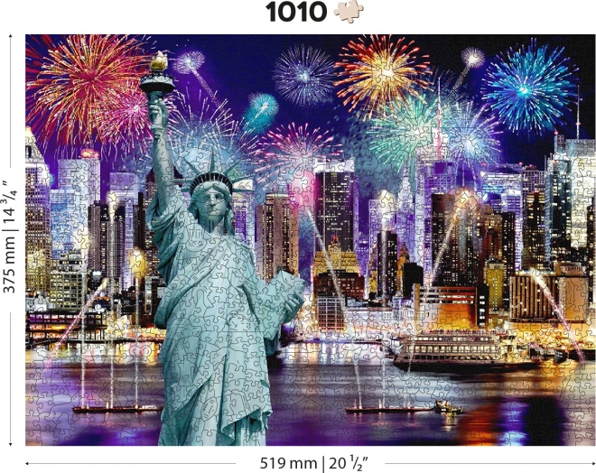 Holzpuzzle New York Nacht