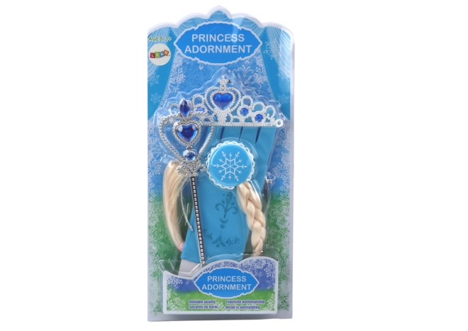 Eleganter blauer Handschuh