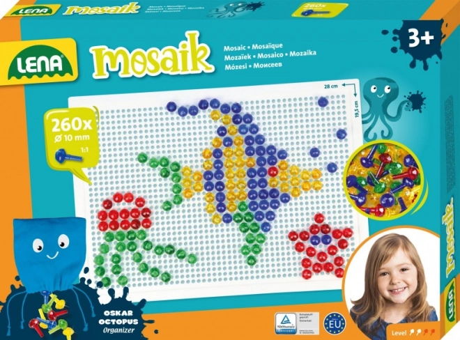 Lena Kleine Transparente Mosaik – Kleine Mosaik, 15 mm transparent (80 Stk)