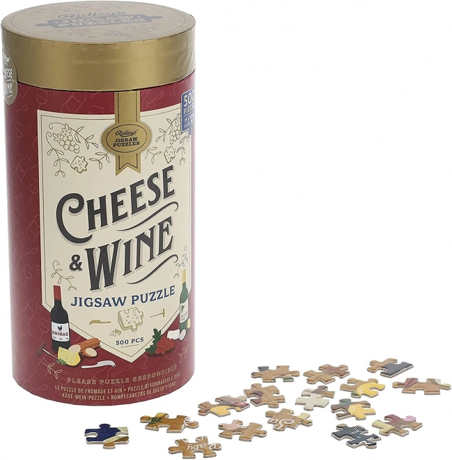 Ridley's Games Käse- und Weinliebhaber Puzzle 500 Teile