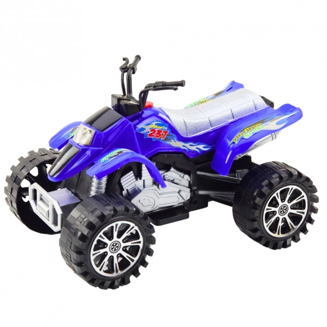 Geländewagen Quad mit Antrieb und Profilreifen Blau
