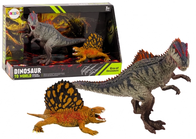 Dinosaurier Figuren Dimetrodon und Allosaurus Set