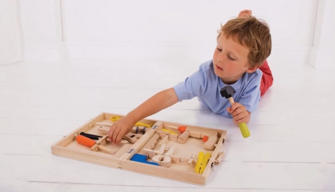 Bigjigs Toys Holz-Werkzeugkoffer