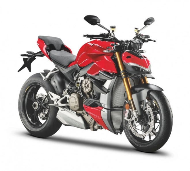 Modell Ducati Super Naked V4 mit Ständer