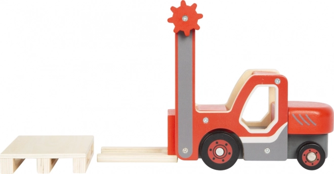 small foot Holz-Gabelstapler mit Palette