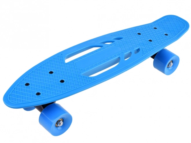 Leichte Kinder-Skateboard-Fishboard mit Durchbrüchen – blau