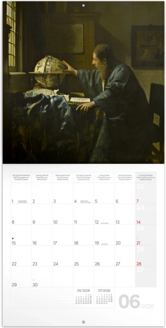 Notizkalender Johannes Vermeer 2026