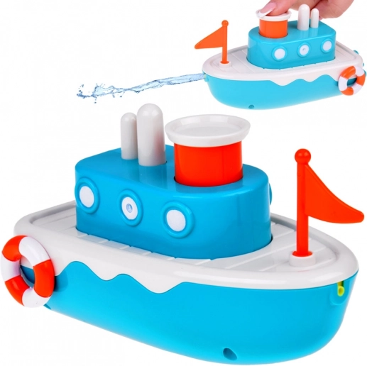 Schwimmendes Kinder-Badeschiff mit Springbrunnen