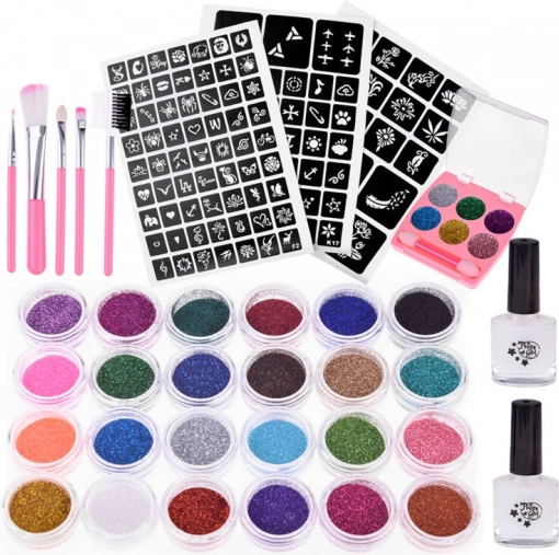 Komplettes Glitzer-Kit