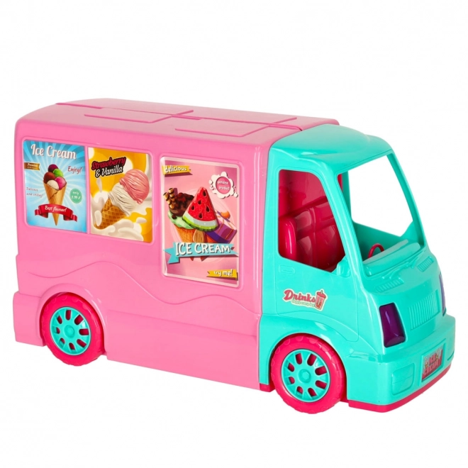 Puppen-Camper und Food-Truck Set