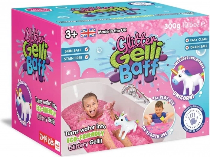 Verwandelt Wasser in glitzerndes Gelly