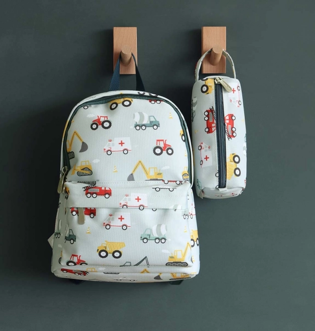 A Little Lovely Company Kleiner Kinderrucksack – Fahrzeuge