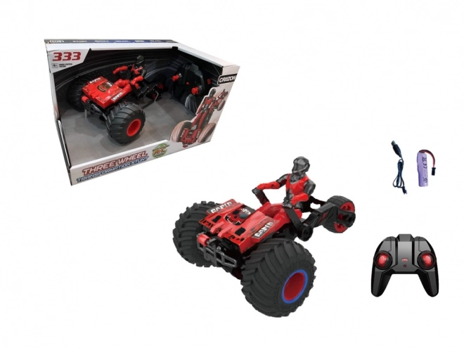 Transformierende RC-Dreirad in Rot