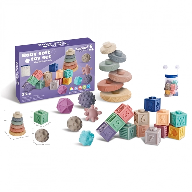 Woopie Sensorische Stapelbausteine für Babys
