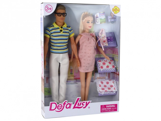 Schwangere Puppe Lucy und Kevin Set