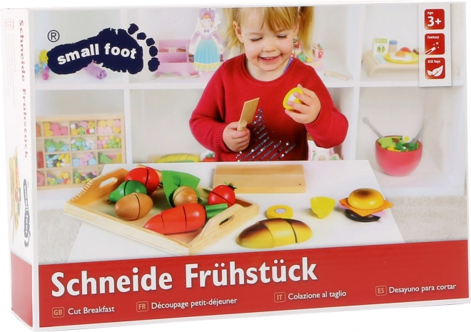 Frühstücksset zum Schneiden mit Tablett