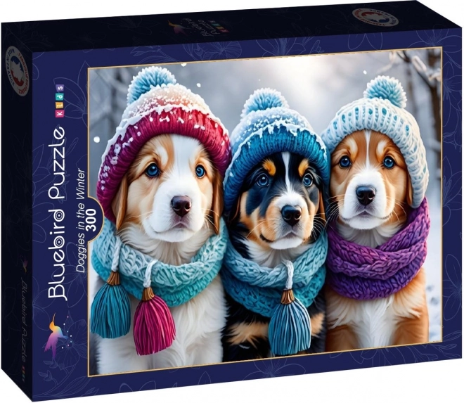 Bluebird Puzzle Hunde im Winter 300 Teile