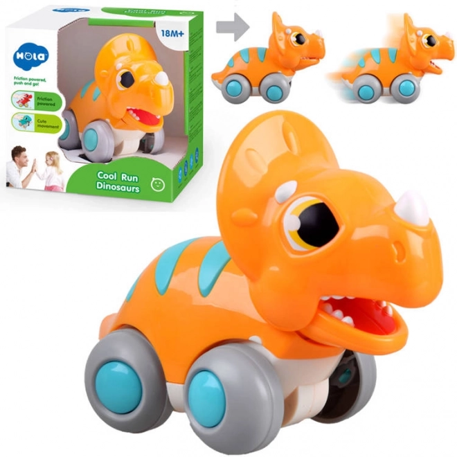 Fahrzeug Spielzeug Dinosaurier mit Bewegungsfunktion – Orange