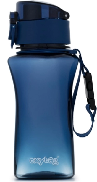 Dunkelblaue OXYBAG Trinkflasche 400 ml