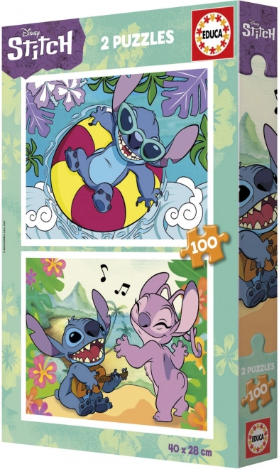 Educa Puzzle Stitch 2x100 Teile