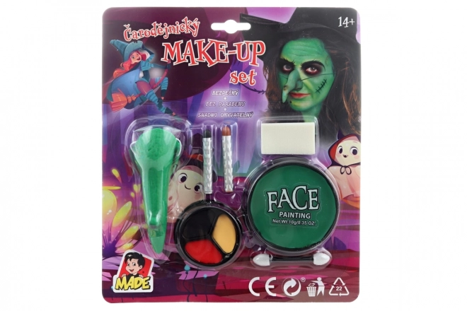 Halloween-Zubehör - Hexennase und Make-up