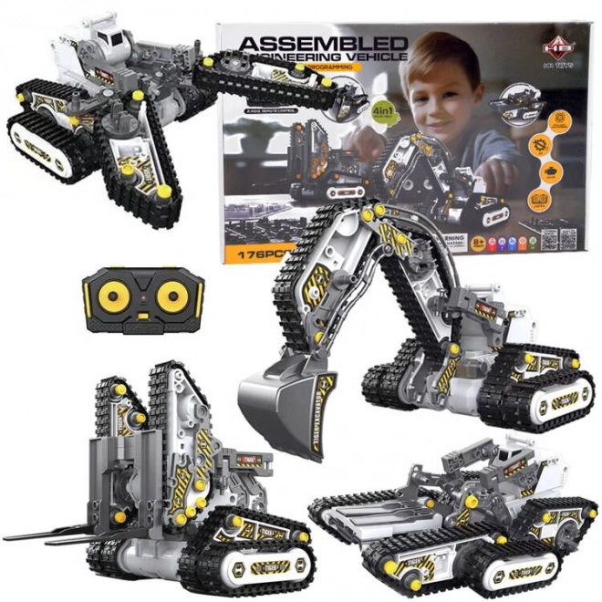 Bausatz 4-in-1 Fernbedienbare Baumaschinen