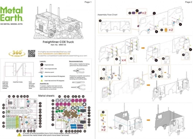 3D-Puzzle Lastwagen Freightliner